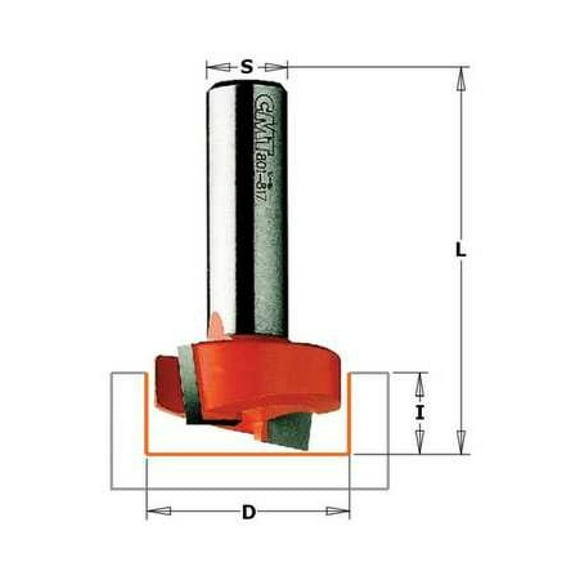 5 x 27 x 57.5mm Right-Hand Dowel Drill Pack of 14 pcs CMT 310.050.11 5 x 27 x 57.5mm Right-Hand Dowel Drill Pack of 14 pcs CMT 310.050.11